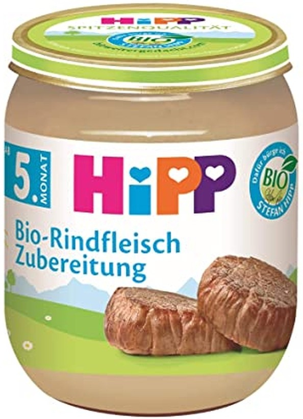 Image of HIPP Bio-Rindfleisch Zubereitung Glas (125g)