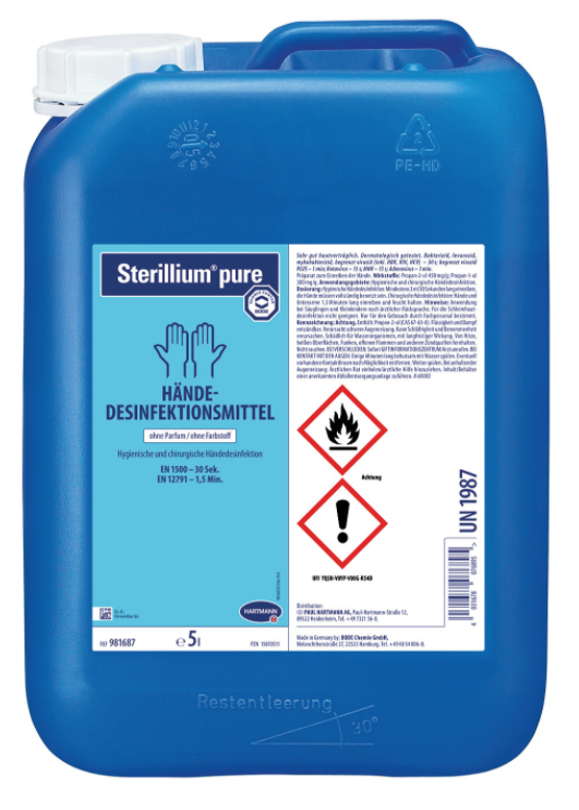 Image of Sterillium Pure Händedesinfektionsmittel (5000ml)