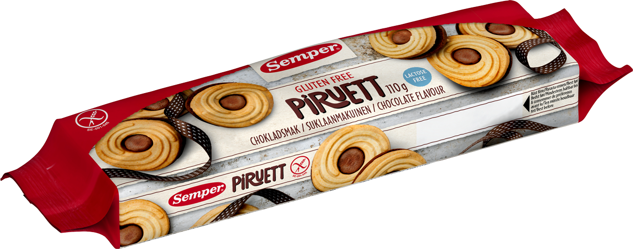 Image of Semper Piruett Biskuit Choco glutenfrei (110g)