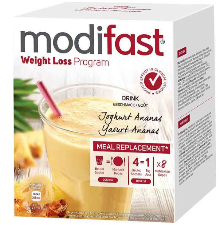 Image of modifast Weight Loss Programm Drink Joghurt Ananas (8x55g)