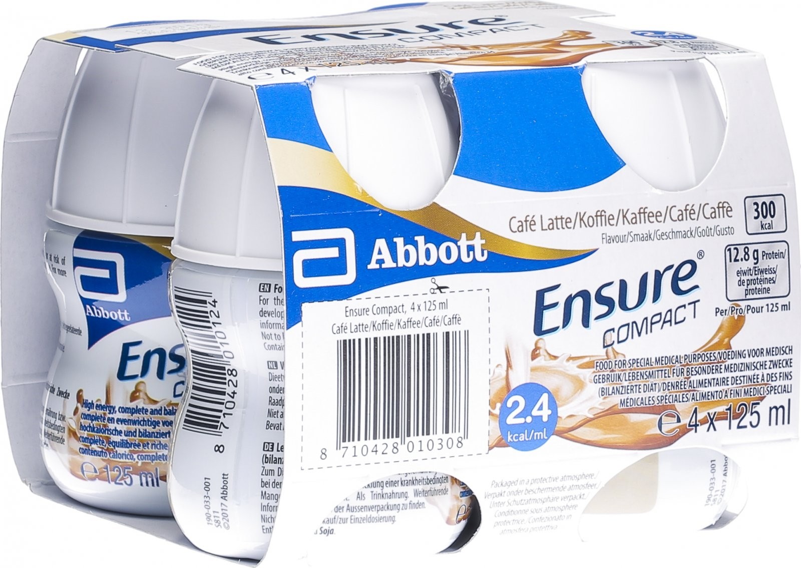 Image of Ensure COMPACT 2.4 Kcal/ml Drink Kaffee (4x125ml)