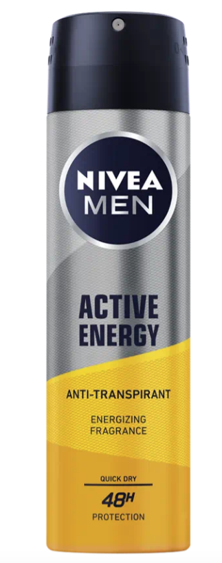 Image of Nivea Men Active Energy Deo Spray Anti-Transpirant (150ml)