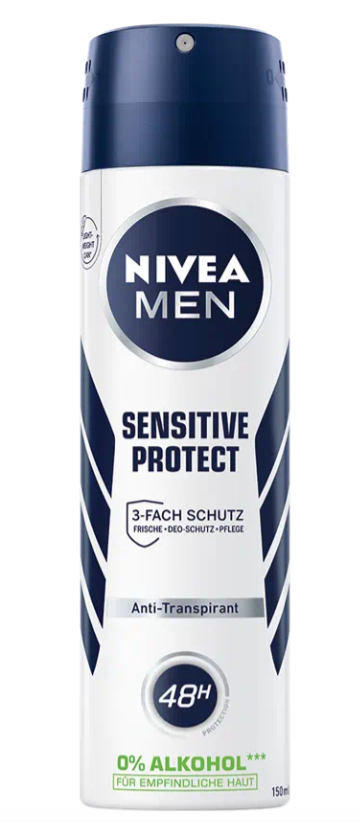 Image of Nivea Men Sensitive Protect Deo Spray Anti-Transpirant (150ml)