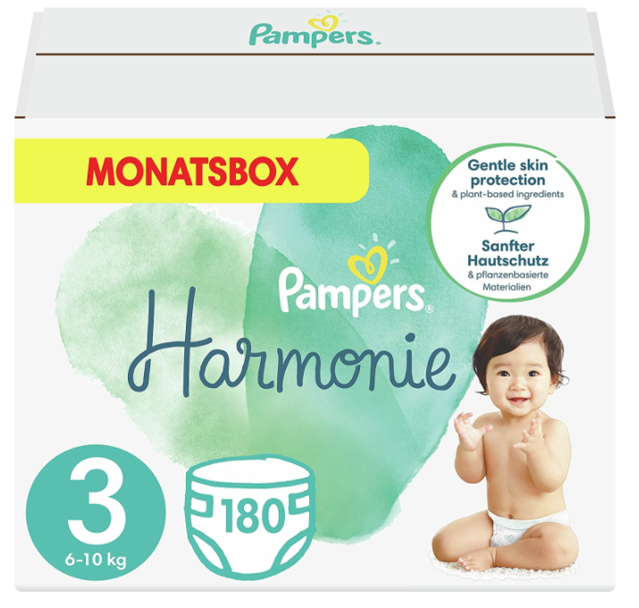 Image of Pampers Harmonie Gr. 3 6-10kg Midi Monatsbox (180 Stk)