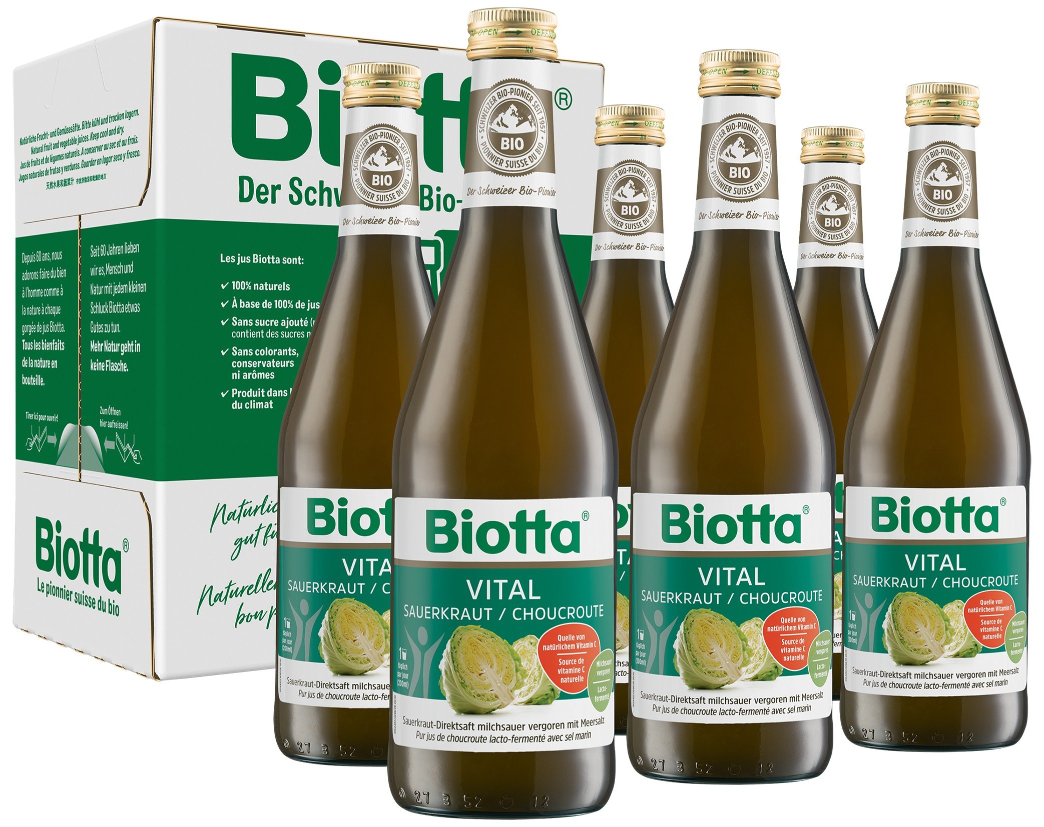 Image of Biotta Vital Sauerkraut Bio (6x500ml)