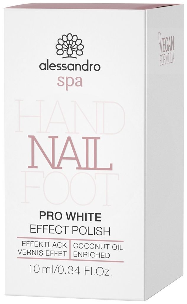 Image of Alessandro Spa Hand Nail Foot EFFEKTLACK Pro White (10ml)