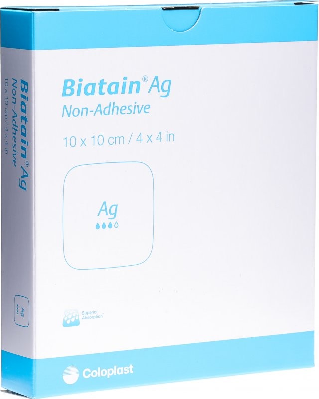 Image of Biatain Ag Non-Adhesive 10x10cm (5 Stk)