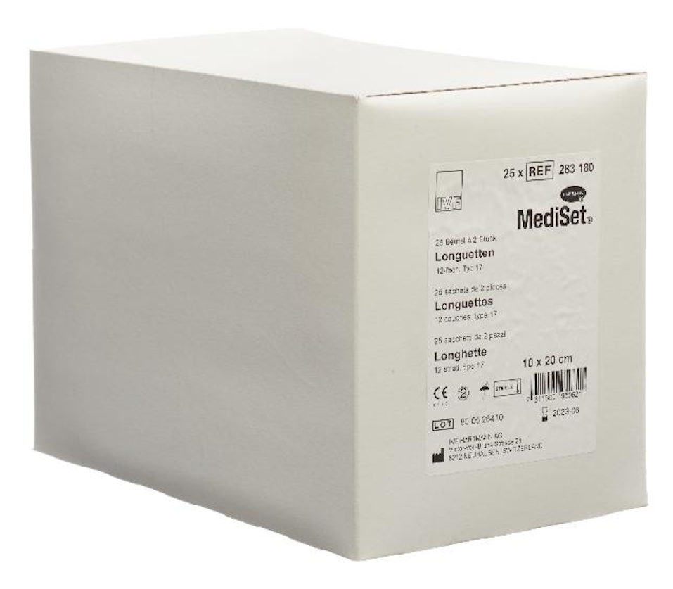 Image of MediSet Longuette Typ 17 Steril 10x20cm 12-fach (25x2 Stk)