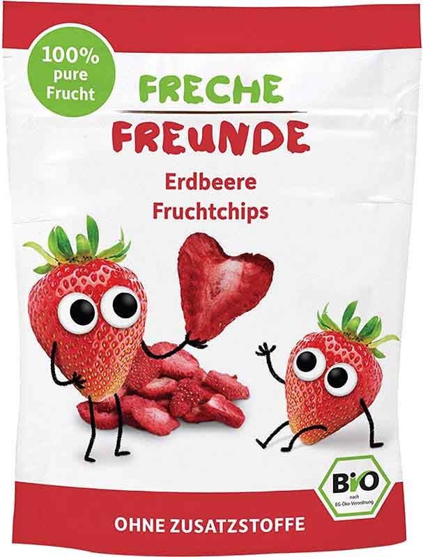 Image of FRECHE FREUNDE Fruchtchips Erdbeere (12g)