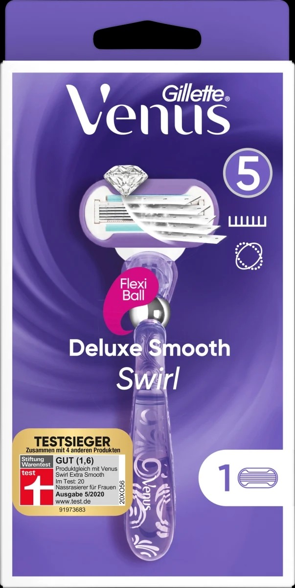 Image of Gillette Venus Deluxe Smooth Swirl 5 Klingen (1 Stk)