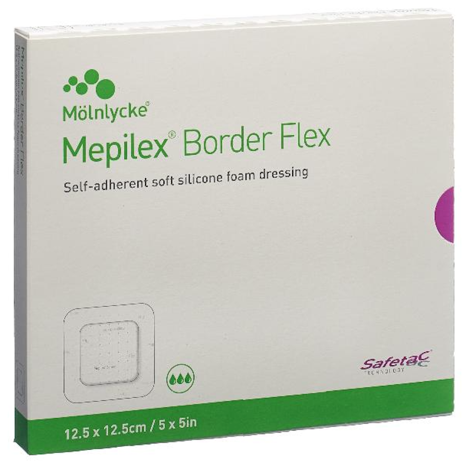 Image of Mepilex Border Flex Schaumverband 12.5x12.5cm (5 Stk)
