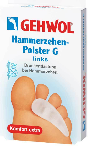 Image of GEHWOL Hammerzehen-Polster G links (1 Stk)
