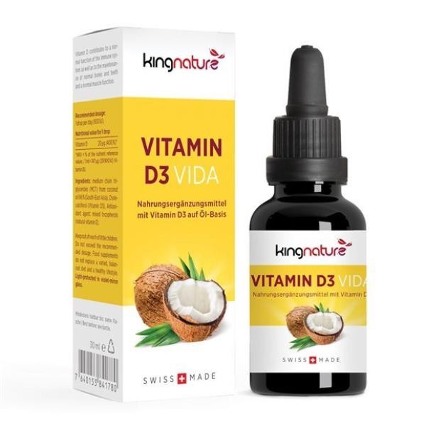 Image of kingnature Vitamin D3 Vida Flasche (30ml)