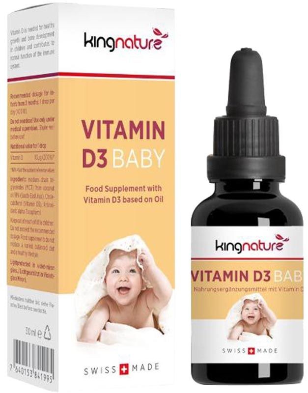 Image of kingnature VITAMIN D3 BABY 400 IE Drops Flasche (30ml)