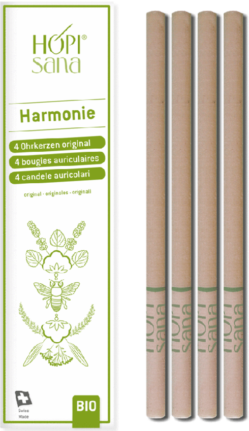 Image of Hopisana Ohrenkerzen Harmonie grün (4 Stk)