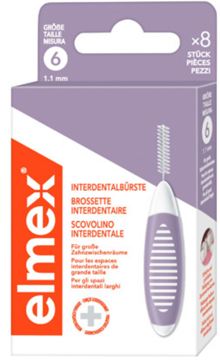 Image of Elmex Interdentalbürsten 1.1mm Violett (8 Stk)