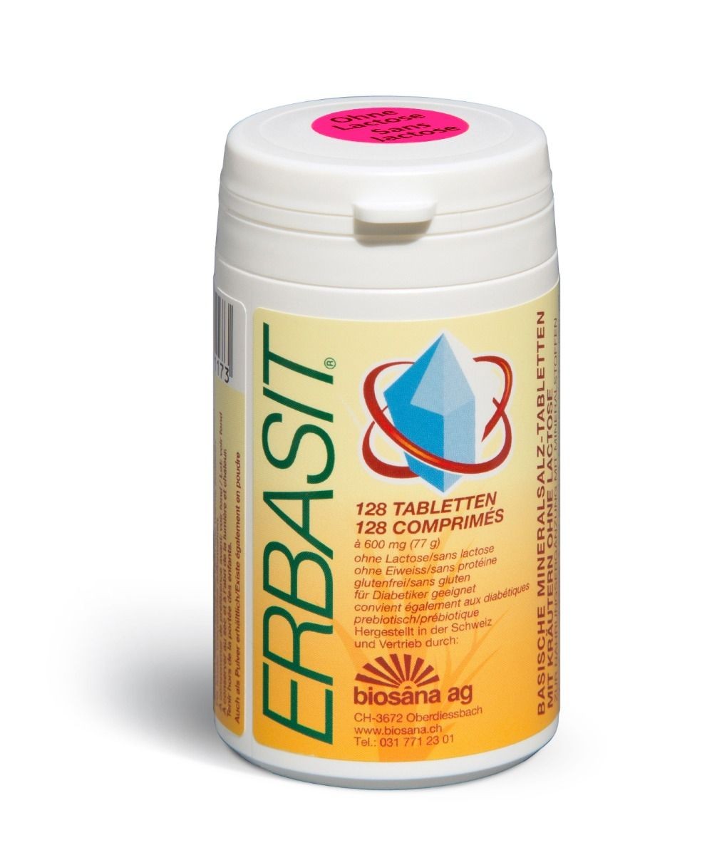 Image of Erbasit Mineralsalz Tabletten ohne Lactose (128 Stk)