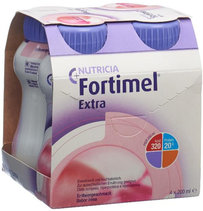 Image of Fortimel Extra Erdbeere (4x200ml)