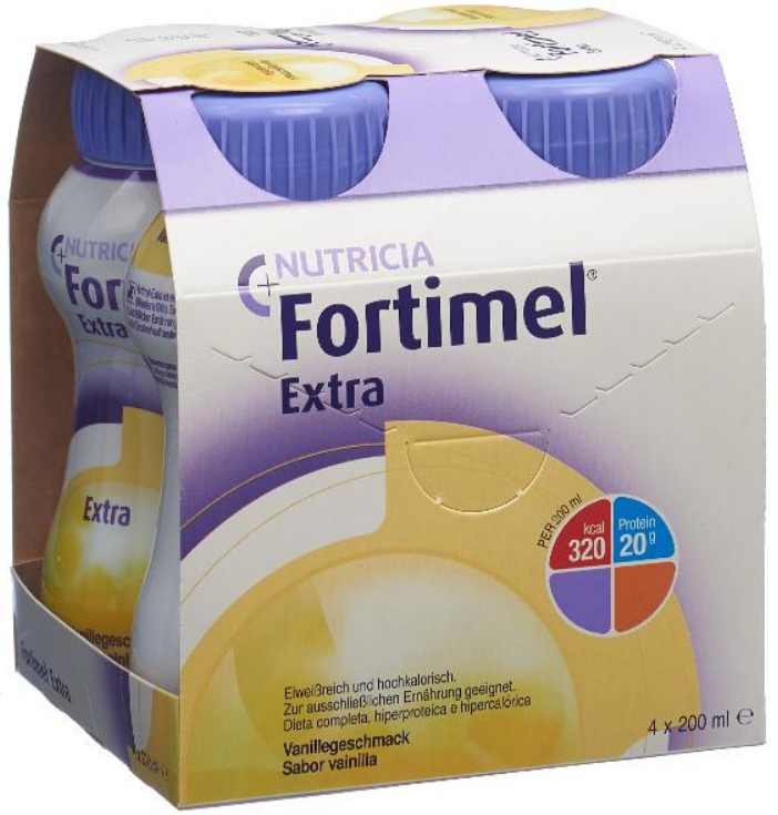 Image of Fortimel Extra Vanille (4x200ml)