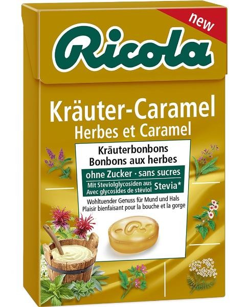 Image of Ricola Kräuter-Caramel ohne Zucker mit Stevia (50g)