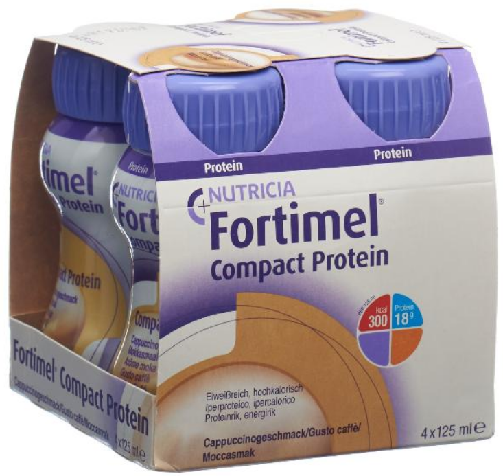 Image of Fortimel Compact Protein Cappuccino (4x125ml)