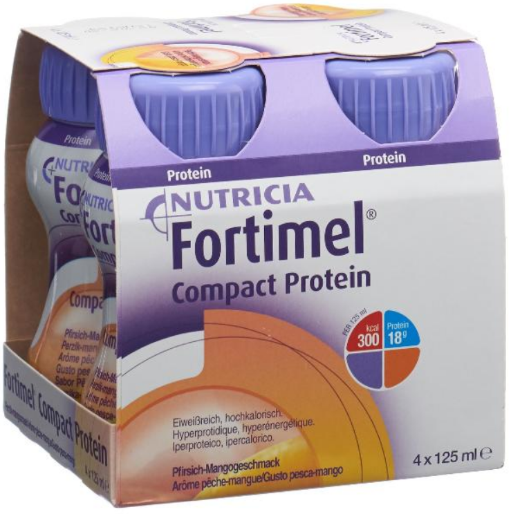 Image of Fortimel Compact Protein Mango (4x125ml)