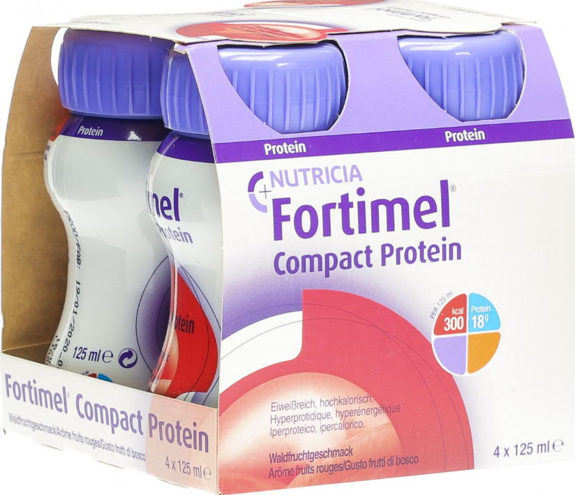 Image of Fortimel Compact Protein Waldfrucht (4x125ml)