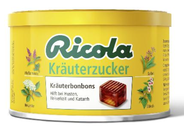 Image of Ricola Kräuterzucker Bonbons Dose (100g)