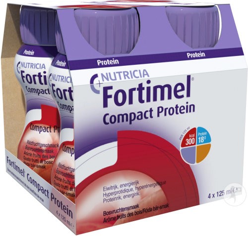 Image of Fortimel Compact Protein kühlende Beere (4x125ml)