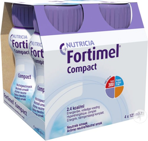 Image of Fortimel Compact Protein neutral (4x125ml)