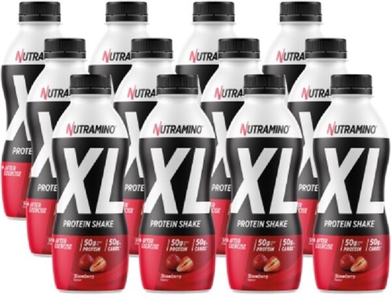 Image of NUTRAMINO Protein XL Recovery Shake Strawberry (12x500ml)