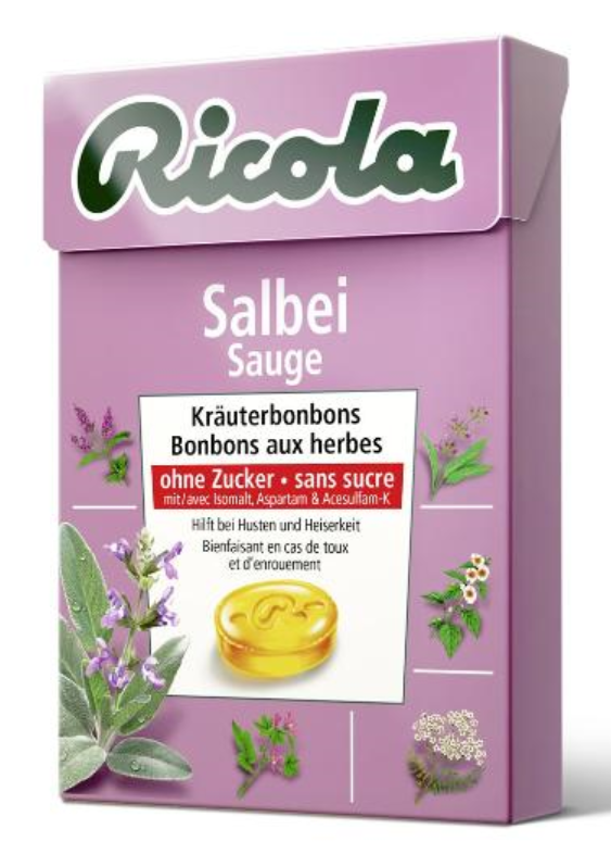 Image of Ricola Salbei Bonbons ohne Zucker (50g)