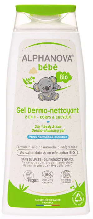 Image of ALPHANOVA bébé Gel Dermo-nettoyant Bio (200ml)