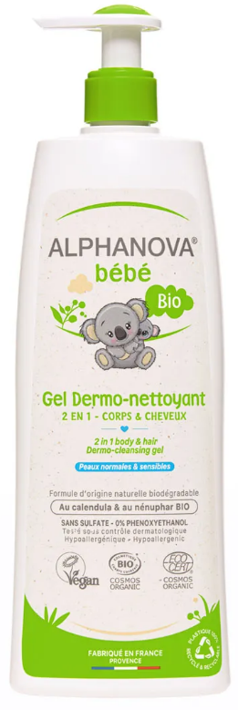 Image of ALPHANOVA bébé Gel Dermo-nettoyant Bio (500ml)