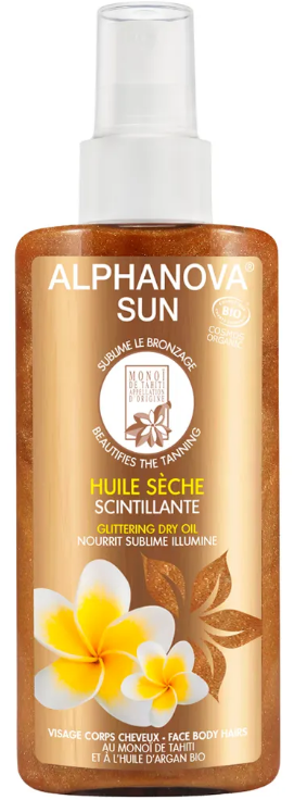 Image of ALPHANOVA Sun Spray schimmerndes Öl Bio (125ml)