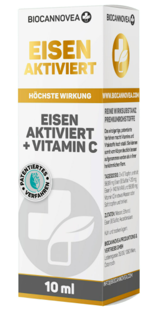 Image of BIOCANNOVEA Eisen aktiviert & Vitamin C (10ml)