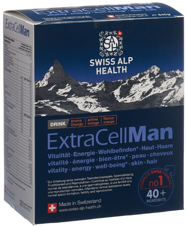 Image of Swiss Alp Health ExtraCellMan Drink (20 Stk)