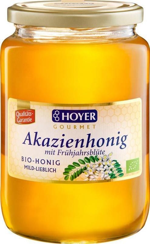 Image of HOYER Akazienhonig mit Frühjahrsblüten Bio Glas (1kg)