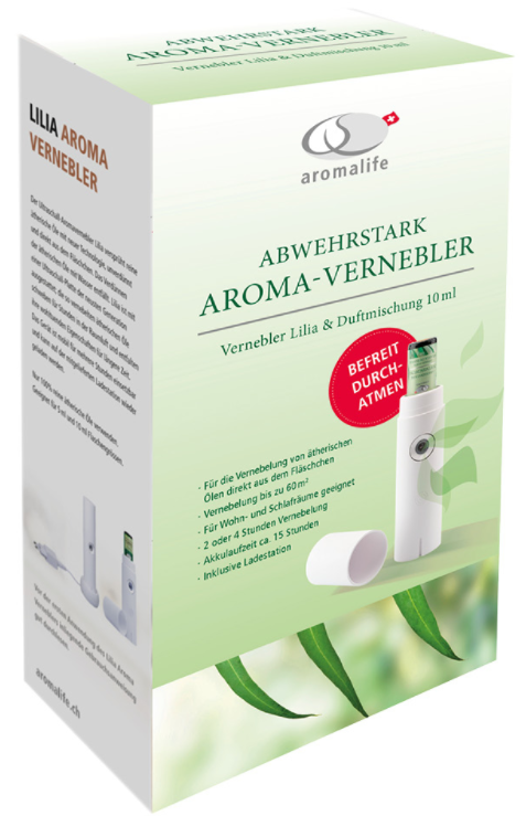Image of Aromalife Abwehrstark Aromavernebler Lilia mit Duftmischung (1 Stk)