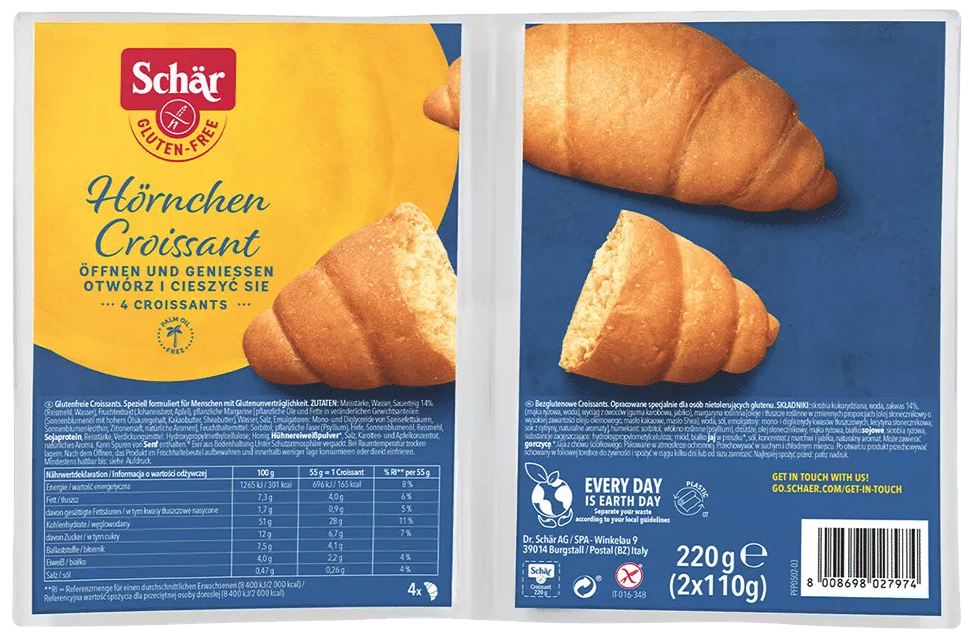 Image of SCHÄR Croissant glutenfrei (220g)