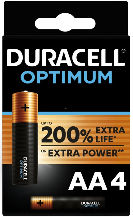 Image of DURACELL Batterien Optimum AA (4 Stk)