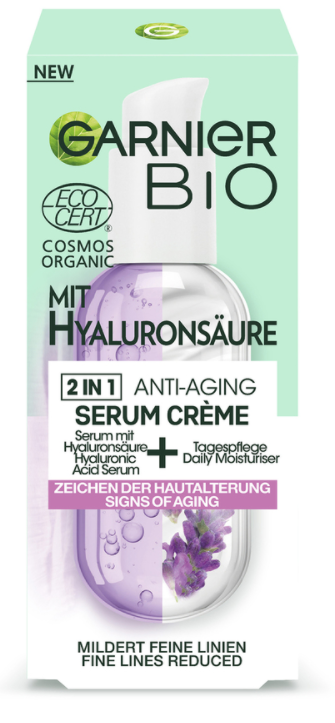 Image of Garnier Bio 2in1 Anti-Aging Serum Crème Lavandin (50ml)