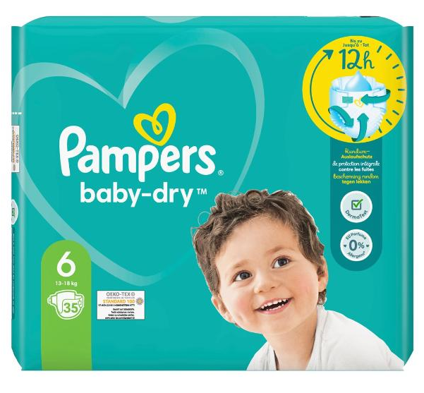 Image of Pampers Baby Dry Gr.6 13-18kg Extra Large (35 Stk)