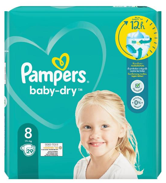 Image of Pampers Baby Dry Gr.8 17+kg Extra Large (29 Stk)