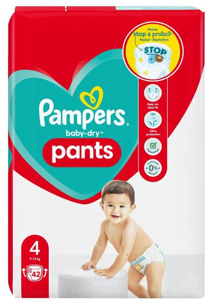 Image of Pampers Baby Dry Pants Gr.4 9-15kg (42 Stk)
