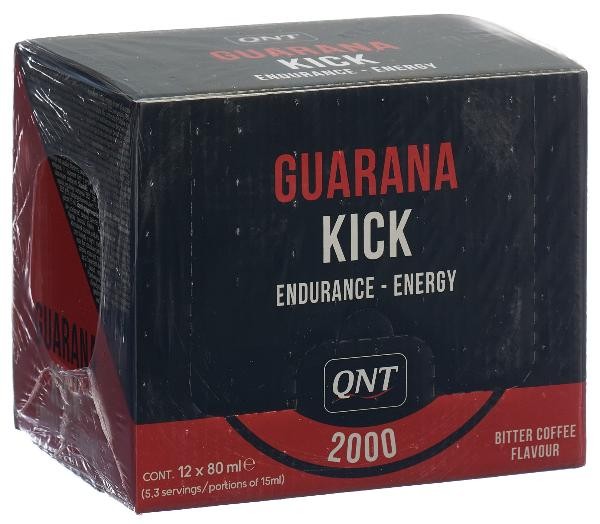 Image of QNT Guarana Kick 2000 Shot Guarana + Caffein (12x80ml)