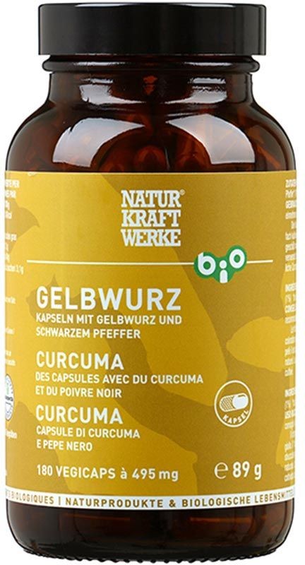 Image of NATURKRAFTWERKE Gelbwurz Vegicaps Bio (180 Stk)