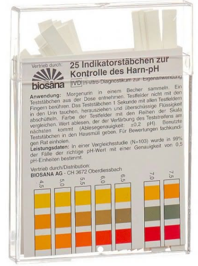 Image of Biosana Indikatorstäbchen pH 4.5-9.25 (25 Stk)