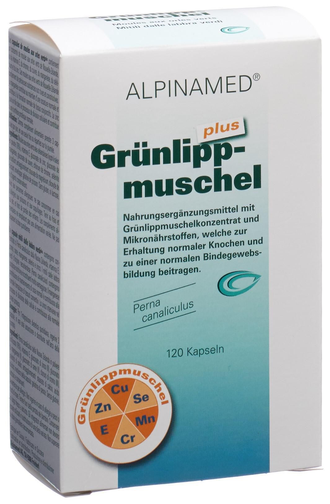 Image of Alpinamed Grünlippmuschel Plus Kapseln (120 Stk)