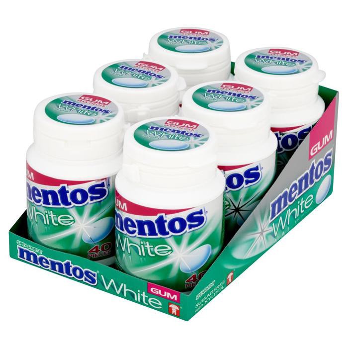 Image of Mentos White - Green Mint Gum (6x75g)